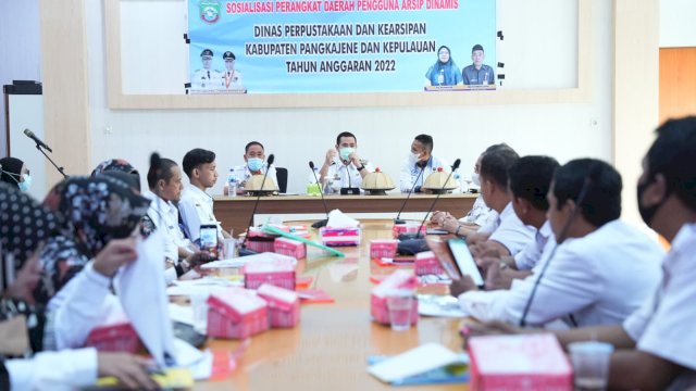 Mudahkan Pengarsipan Dokumen, DPK Pangkep Luncurkan Aplikasi Srikandi