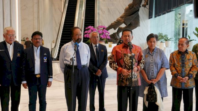 Ketum Partai NasDem, Surya Paloh - Ketua MPR RI, Bambang Soesatyo. (f-ist)