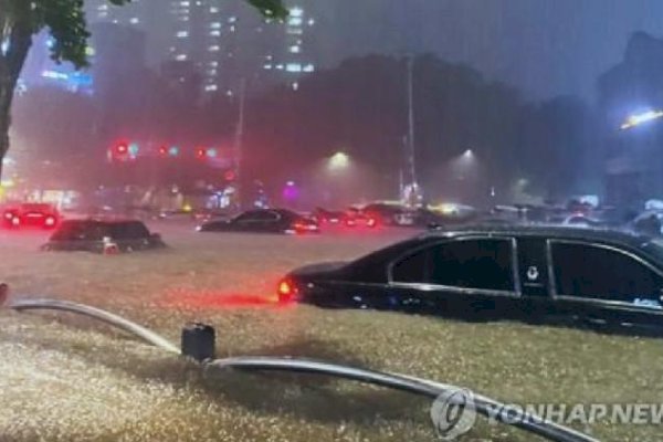 Banjir Parah Rendam Seoul Korsel, 7 Orang Meninggal dan 6 Hilang