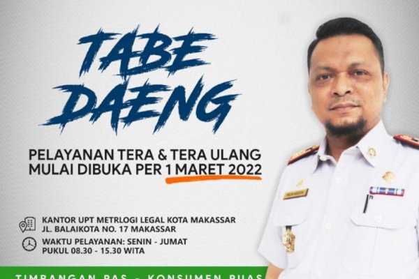 UPT Metrologi Legal Disdag Makassar Terus Berupaya Jadikan Makassar Taat Tera-Tera Ulang