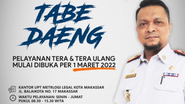 UPT Metrologi Legal Disdag Makassar Terus Berupaya Jadikan Makassar Taat Tera-Tera Ulang