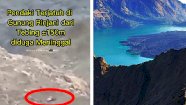 Pendaki Asal Portugal Jatuh ke Jurang di Puncak Gunung Rinjani.(F-INT)