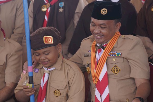 Ilham Azikin Ajak Penggalang Senantiasa Bersikap Pramuka Sejati