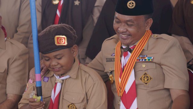 Ilham Azikin Ajak Penggalang Senantiasa Bersikap Pramuka Sejati