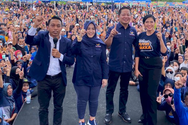 Tumpah Ruah Masyarakat Luwu Utara-Palopo Hadiri Pelantikan Putri Dakka sebagai Ketua NasDem