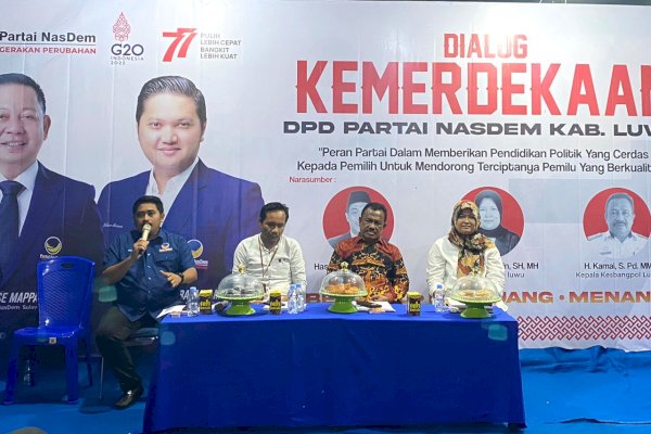 HUT RI Ke-77, NasDem Luwu Rayakan dengan Beri Pendidikan Politik yang Cerdas ke Pemilih