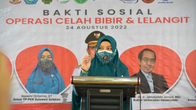 Gandeng Sejumlah Organisasi, PKK Sulsel Gelar Bakti Sosial Operasi Celah Bibir dan Lelangit