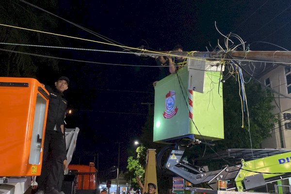Tiang CCTV Patah, Kadis Kominfo Makassar Langsung Turun ke Lokasi