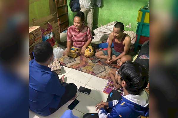 Gerak Cepat Liga Mahasiswa NasDem Sulsel Bantu Penderita Tumor Terpinggirkan di Makassar