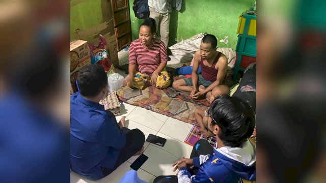 Gerak Cepat Liga Mahasiswa NasDem Sulsel Bantu Penderita Tumor Terpinggirkan di Makassar