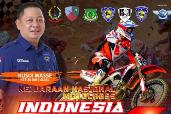 Bertabur Pembalap Profesional, Kejurnas Motocross Siap Digelar Ketua IMI Sulsel Rusdi Masse di Pinrang