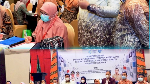 Bupati Maros HAS Chaidir Syam Resmi Membuka Penyelenggaraan Uji Kompetensi Jabatan Fungsional Tenaga Kesehatan Tingkat Nasional