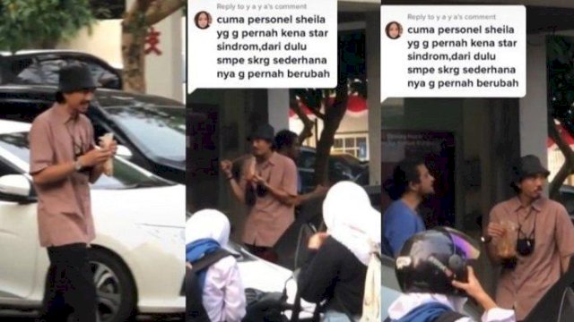 Potongan Video Duta Sheila on 7 Jajan Cilok di Parkiran.(F-INT)