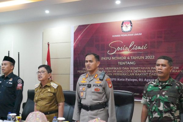 Walikota Judas Bersama Forkopimda  Palopo Hadiri Sosialisasi PKPU Nomor 4 Tahun 2022