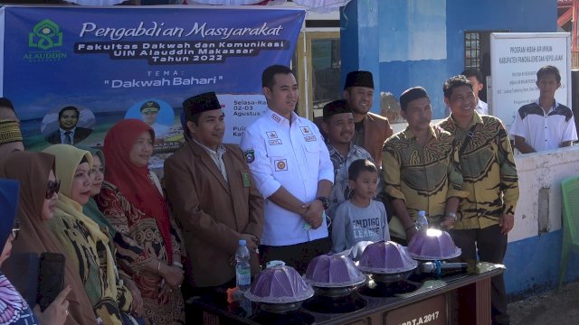 Bupati Yusran Apresiasi Dakwah Bahari UIN Alauiddin Makassar di Pulau Salemo.(F-Humas)