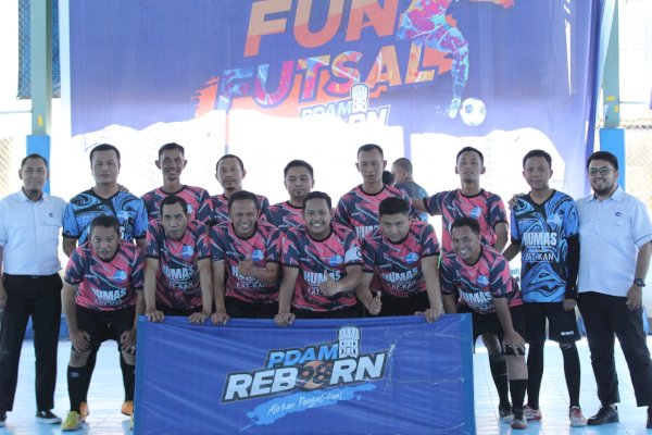 Fun Futsal HUT-98 PDAM Makassar Lanjut Antar Internal, Dirut Beni Iskandar: Jadikan Ajang Silaturahmi antar Pegawai