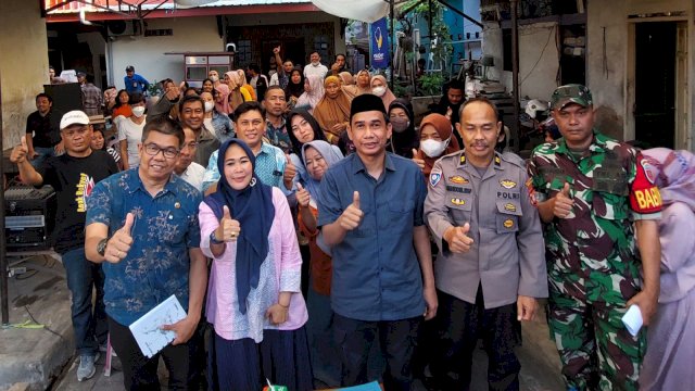Reses Ketua DPRD Makassar, Rudianto Lallo di Kelurahan Kaluku Bodoa, Kecamatan Tallo