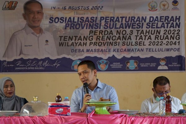 Legislator NasDem Sulsel Mizar Roem Sosper Tentang Tata Ruang Wilayah