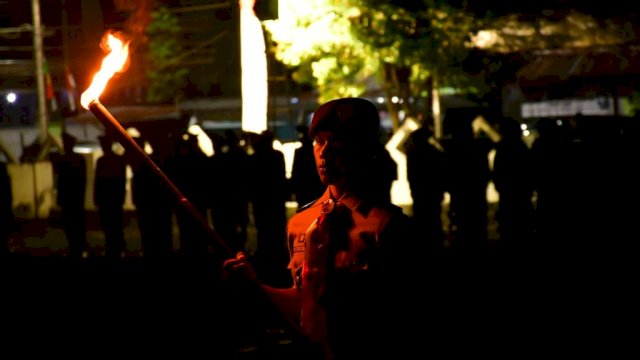 Renunggan di Taman Makam Pahlawan Palopo.(F-Humas)