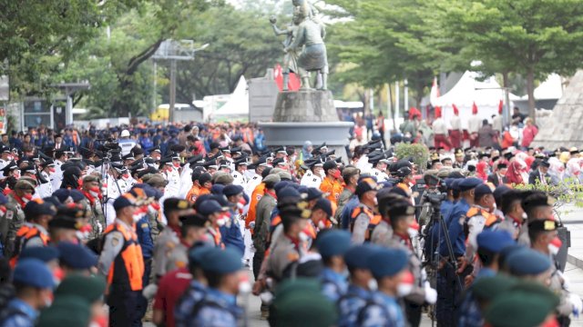 Walikota Danny Apresiasi TNI/POLRI Sukseskan Upacara HUT Ke- 77 RI.