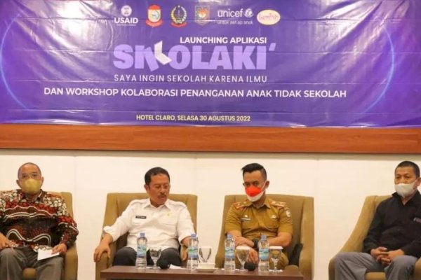 Intervensi Program Penanganan ATS di Makassar, Bappeda Launching Aplikasi SIKOLAKI’