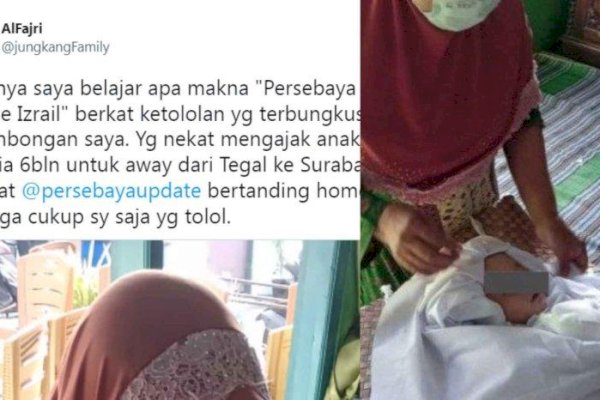 Bayi 6 Bulan Meninggal Dunia usai Diajak Motoran Nonton Bola dari Tegal-Surabaya, Siapa yang salah?