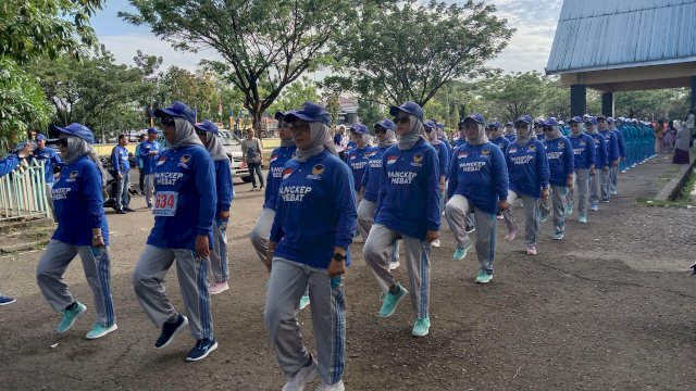 Ramaikan Gerak Jalan HUT Proklamasi RI ke 77, Sekretaris NasDem Pangkep Kadir: Junjung Tinggi Nilai-nilai Kebersamaan