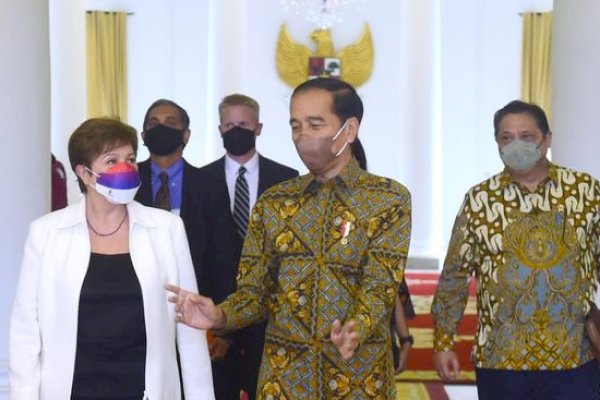 Jokowi Temui Direktur IMF, Ini Bocoran dari Sri Mulyani