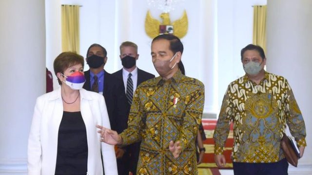 Jokowi Temui Direktur IMF, Ini Bocoran dari Sri Mulyani