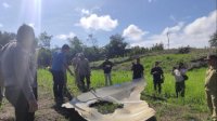 Benda Diduga Serpihan Roket China Jatuh di Ladang Warga Sanggau Kalbar