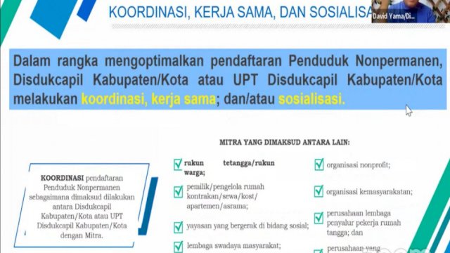Ditjen Dukcapil Kemendagri Ingatkan Pentingnya Pencatatan Penduduk Nonpermanen
