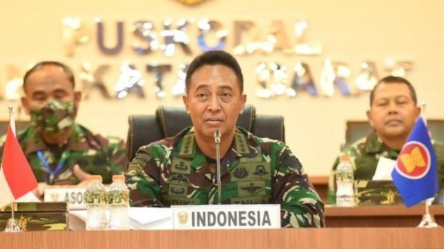 Panglima TNI Andika Perkasa Minta Dudung Redam Kemarahan Prajurit TNI AD.(F-INT)