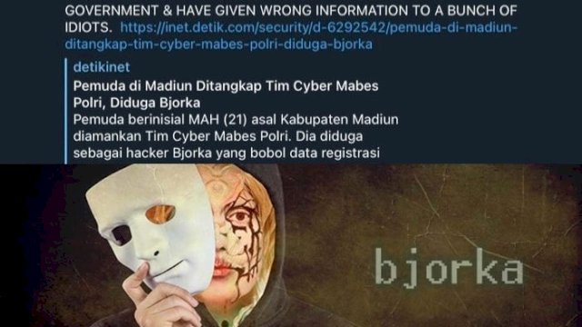 Remaja Madiun Ditangkap, Bjorka: &#8216;Idiot Salah Informasi&#8217;