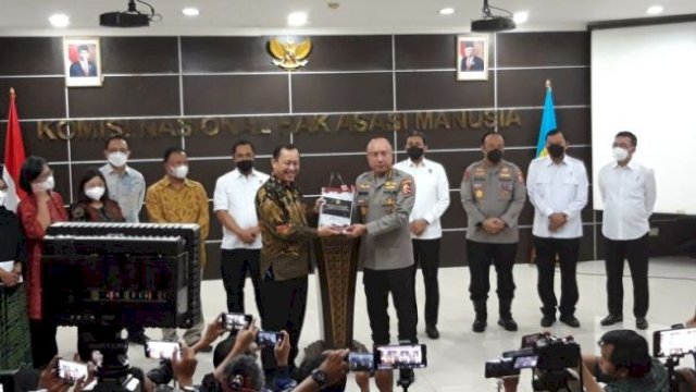 Komnas HAM Berikan rekomnedasi ke Polri terkait Kasus Pembunuhan Brigadir J.(F-INT)