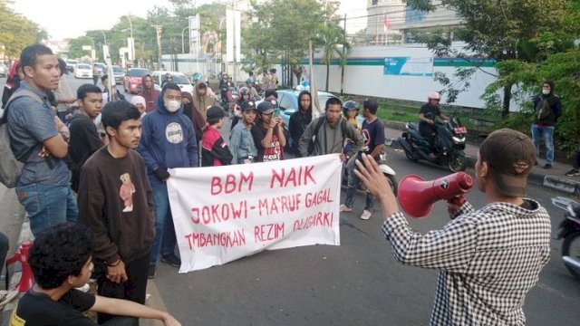 Ilustrasi demo tolak kenaikan BBM.(F-INT)