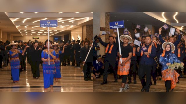 Keseruan Lomba Defile Antar DPD NasDem Se-Sulsel, Kader Makin Kompak dan Fokus