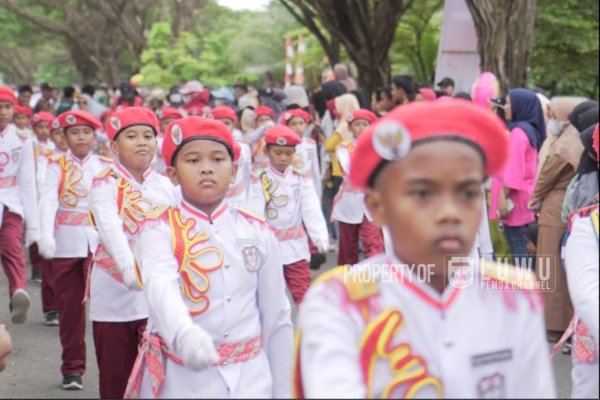 Lomba Gerak Jalan Warnai Rangkaian Kegiatan Peringatan HUT Ke-77 RI di Luwu