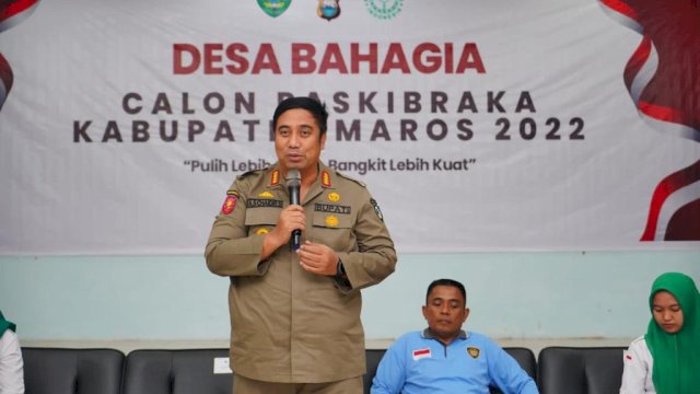 Bupati Maros Chaidir Syam Beri Pembekalan Calon Paskibraka 2022 