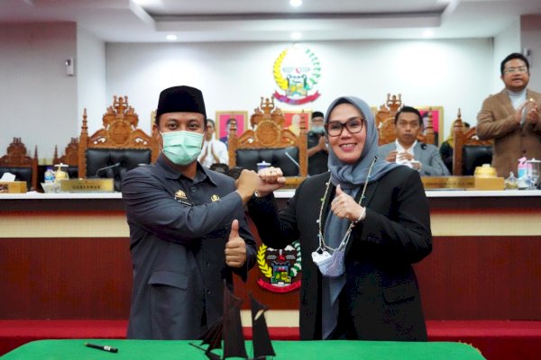 Gubernur-Ketua DPRD Sulsel Tandatangani Nota Kesepakatan Perubahan KUA-PPAS 2022