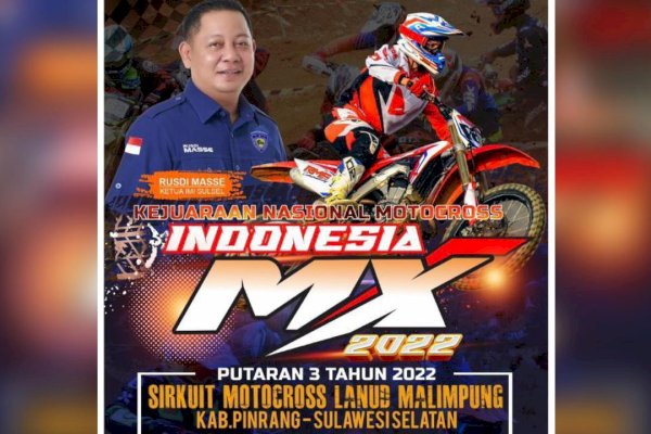 Vakum 10 Tahun, Dibawah Kepemimpinan Rusdi Masse Akhirnya Kejurnas Motocross Kembali Digelar IMI Sulsel