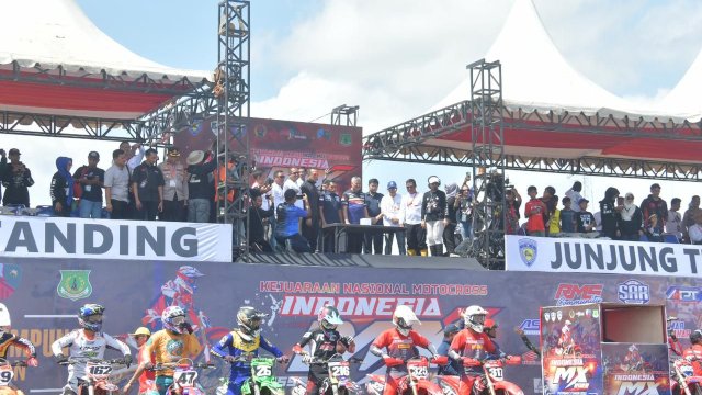 Kemeriahan Kejurnas Motocross Indonesia MX 2022 Pinrang