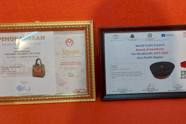 Sulsel Boyong Dua Penghargaan dari Pameran Kriya Nusa 