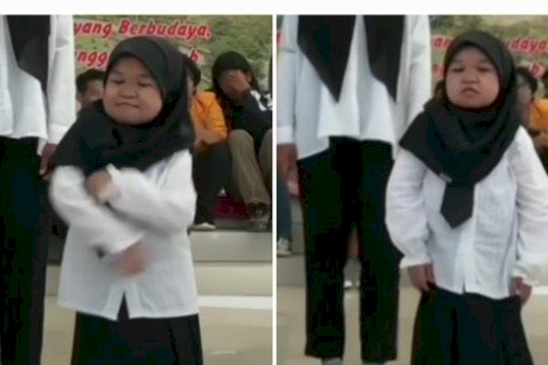 Viral Video Joget Imut Maba UHO Rina, Sosoknya Curi Perhatian