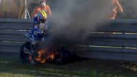 Suzuki GSX-RR Takuya Tsuda Terbakar di MotoGP Jepang