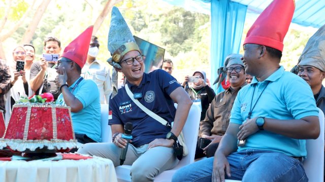 Sandiaga Uno Terkesan Potensi Wisata di Bantaeng.(F-Humas)