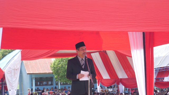 Sekda Firmanza Hadiri Pelantikan Perwira Remaja SMKN 3 Palopo