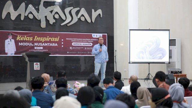 Danny Pomanto Paparkan Makassar Dua Kali Tambah Baik Pada Kelas Inspirasi Modul Nusantara.(F-HUmas)