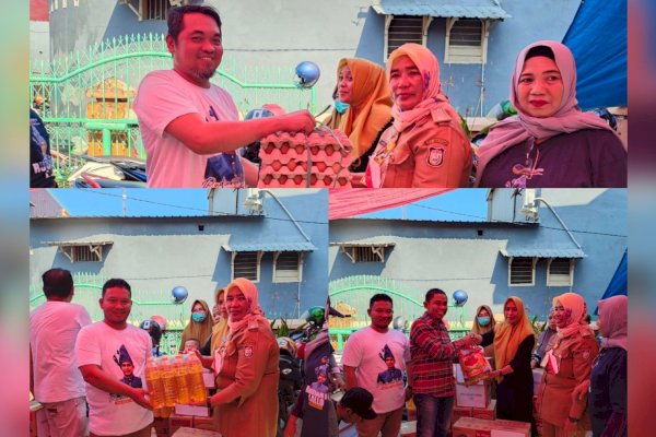 Yayasan Anak Rakyat Bentukan Rudianto Lallo Salurkan Bantuan dan Semangati Korban Kebakaran di Rappokalling Makassar