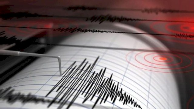 Ilustrasi gempa.(F-INT)