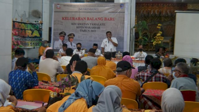 Ini Harapan Camat Tamalate Edwar dalam Musrembang Kelurahan Balang Baru